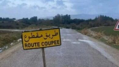 عاجل/ تحذير للمواطنين.. انقطاع هذه الطريق بسبب الأمطار.. - المصدر تونس