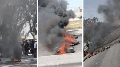 مواطنون يحتجون ويغلقون هذه الطريق..#خبر_عاجل - المصدر تونس