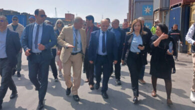 وزير النقل في زيارة ميدانية لميناء رادس..#خبر_عاجل - المصدر تونس